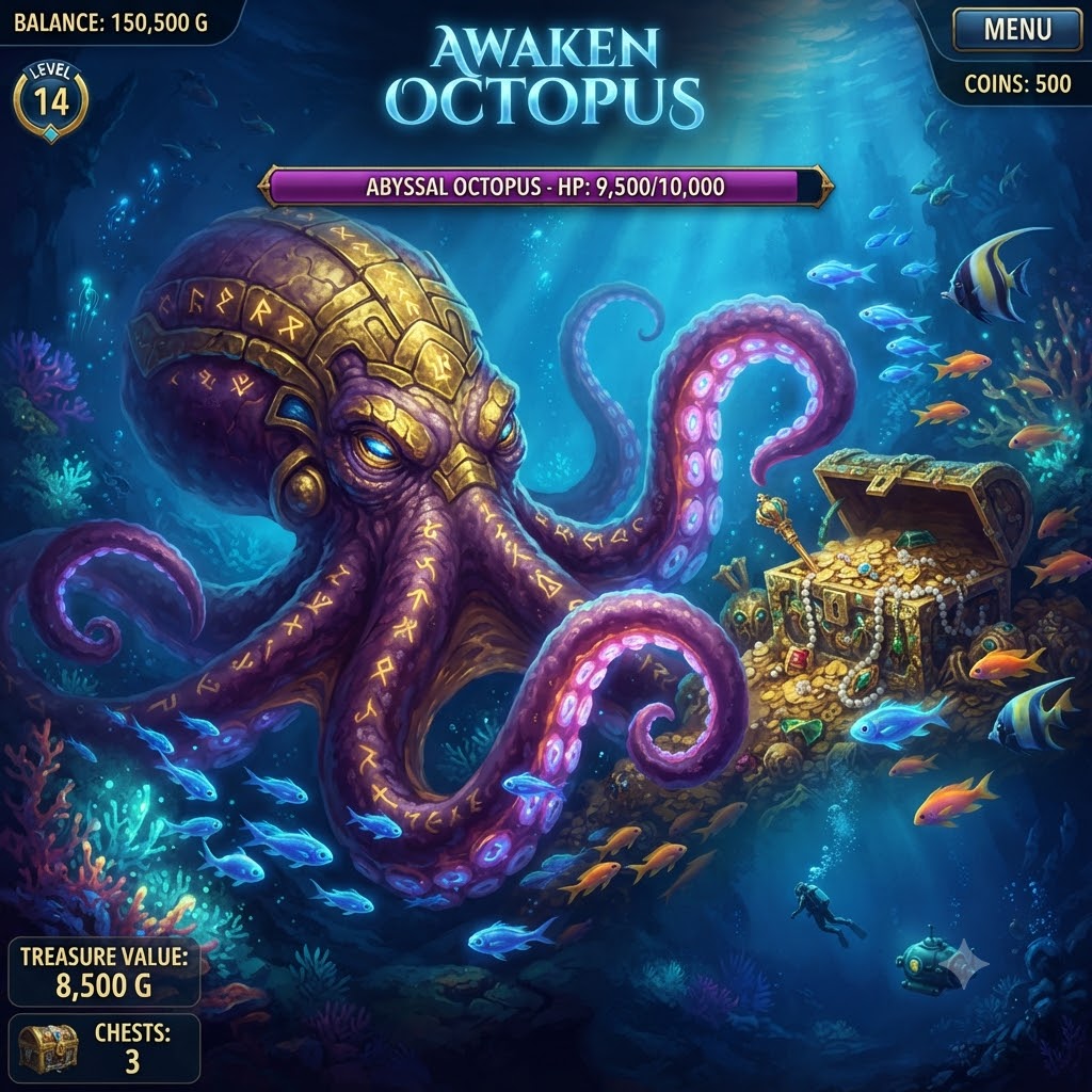 Awaken Octopus - awaken octopus fishing game bonus