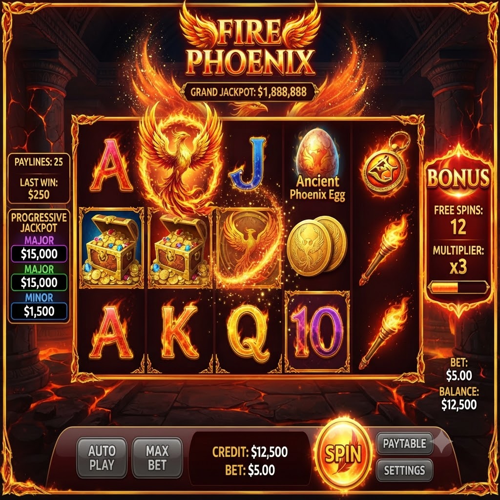 Fire Phoenix Slots - fire phoenix slots bonus round tips